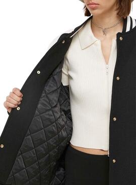 Casaca Tommy Jeans Cord Wool Preto Mulher