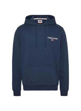 Sweat Tommy Jeans Entry Graphic Azul Marinho Homem