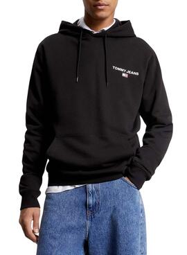 Sweat Tommy Jeans Entry Graphic Preto Homem