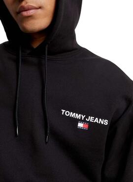 Sweat Tommy Jeans Entry Graphic Preto Homem