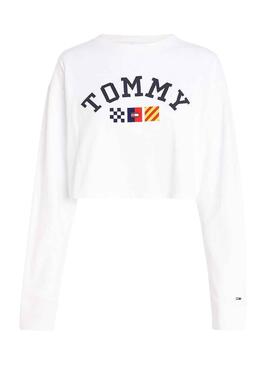 Sweat Tommy Jeans Archive Branco para Mulher