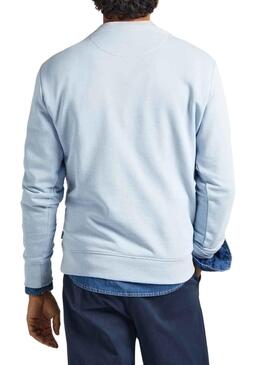 Sweat Pepe Jeans Velha Esposa Crew Azul para Homem