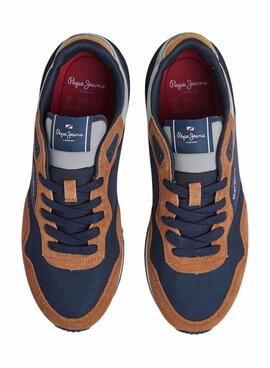 Sapatilhas Pepe Jeans London Forest Azul Marinho Homem