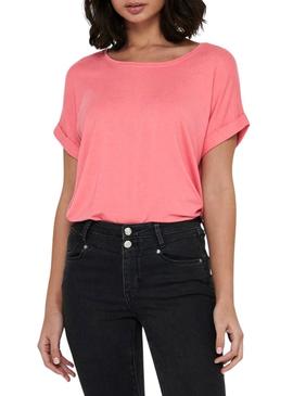 T-Shirt Only Moster Tea Rose para Mulher