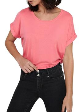 T-Shirt Only Moster Tea Rose para Mulher