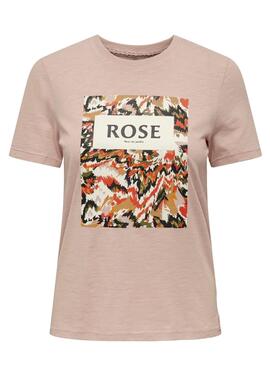 T-Shirt Only Philine Rosa para Mulher