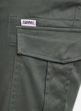 Calças Tommy Jeans Scanton Cargo Verde Homem