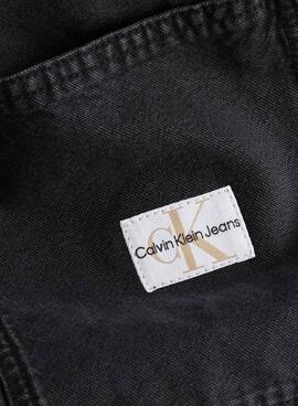 Camisa Calvin Klein Jeans Canvas Preto para Homem