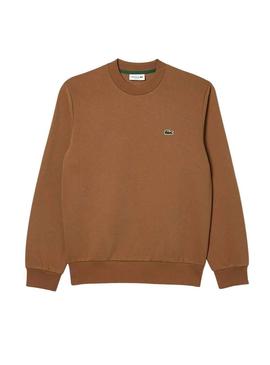 Sweat Lacoste Atemporal Marrom para Homem