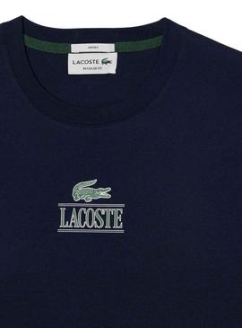 T-Shirt Lacoste Efeito 3D Azul Marinho Homem Mulher