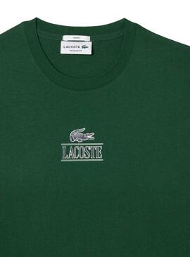 T-Shirt Lacoste Efeito 3D Verde para Homem Mulher