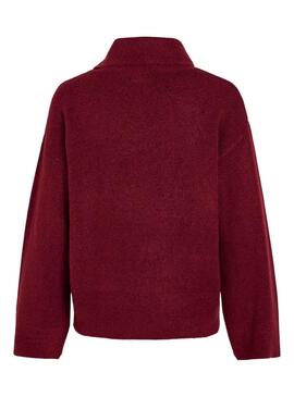 Camisola Vila Vivimalina Rollneck Bordeaux para Mulher