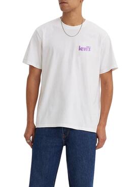 T-Shirt Levis Relaxed Fit Marca Branco Homem