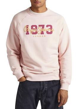 Sweat Pepe Jeans Meier Rosa para Homem