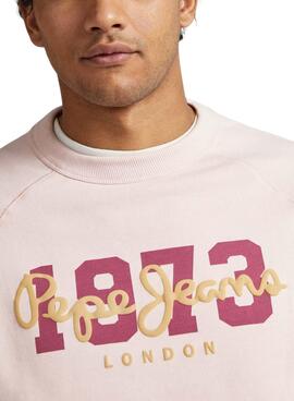 Sweat Pepe Jeans Meier Rosa para Homem