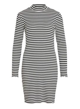 Vestido Vila Vithessa High Pescoço Preto para Mulher