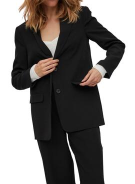 Blazer Vila Vikamma Preto para Mulher