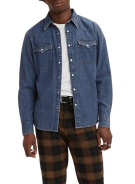 Casaca Levis Barstow Western Azul para Homem