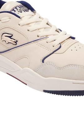 Sapatilhas Lacoste Lineshot Bege Marinho Homem