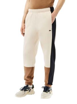 Calças Lacoste Jogger Treino Bege para Homem