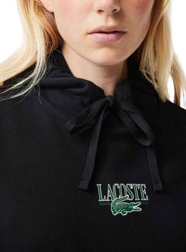 Sweat Lacoste Jogger Capuz Preto para Mulher