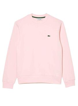 Sweat Lacoste Algodón Cepillado Rosa Homem