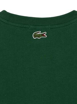 T-Shirt Lacoste Runs Large Verde Homem Mulher