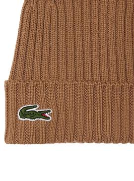 Chapéu Lacoste Knitted Suave Marrom para Homem Mulher