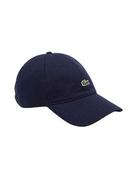 Gorro Lacoste Sarga Azul Marinho Homem Y Mulher