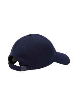 Gorro Lacoste Sarga Azul Marinho Homem Y Mulher