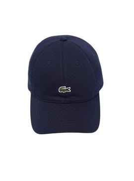 Gorro Lacoste Sarga Azul Marinho Homem Y Mulher