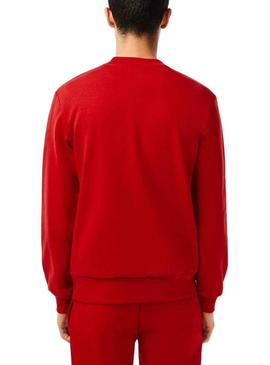 Sweat Lacoste Atemporal Vermelho para Homem