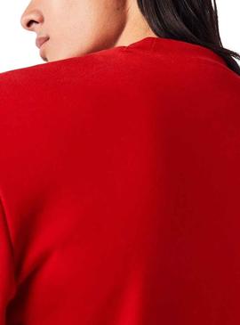 Sweat Lacoste Atemporal Vermelho para Homem