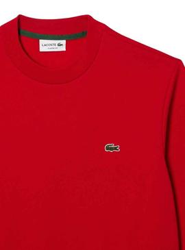 Sweat Lacoste Atemporal Vermelho para Homem