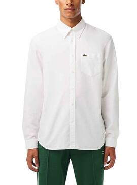 Camisa Lacoste Casual Branco para Homem