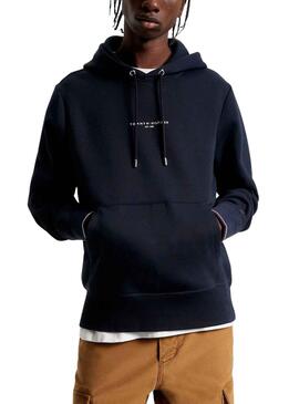 Sweat Tommy Hilfiger Tipped Hoody Azul Marinho Homem