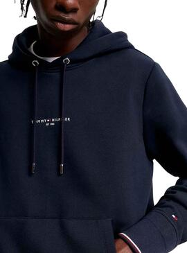 Sweat Tommy Hilfiger Tipped Hoody Azul Marinho Homem