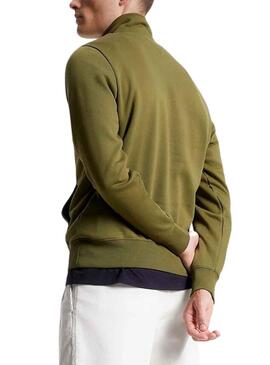 Sweat Tommy Hilfiger MockNeck Verde Homem