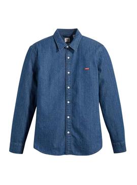 Camisa Levis Battery Azul para Homem