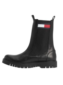 Botas Tommy Jeans Long Chelsea Preto Mulher