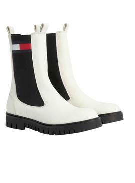 Botas Tommy Jeans Long Chelsea Branco Mulher