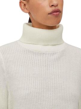 Camisola Vila Vilou Vilou New Rollneck Branco Mulher