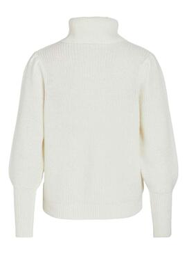 Camisola Vila Vilou Vilou New Rollneck Branco Mulher