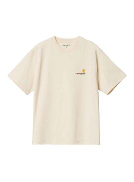 T-Shirt Carhartt American Script Bege para Mulher