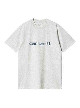 T-Shirt Carhartt Script Cinza para Homem