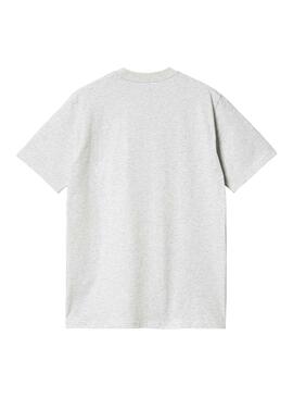 T-Shirt Carhartt Script Cinza para Homem