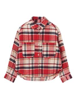 Overshirt Mayoral Frames Vermelho para Menina