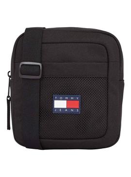 Bolsa Tommy Jeans Repórter Híbrido Preto Homem