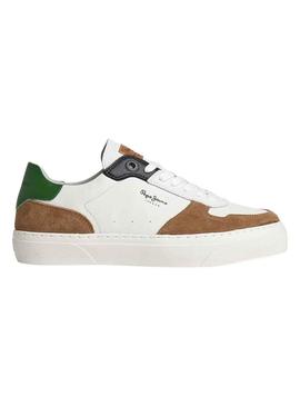 Sapatilhas Pepe Jeans Iogue Street Branco Camel