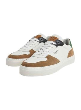 Sapatilhas Pepe Jeans Iogue Street Branco Camel